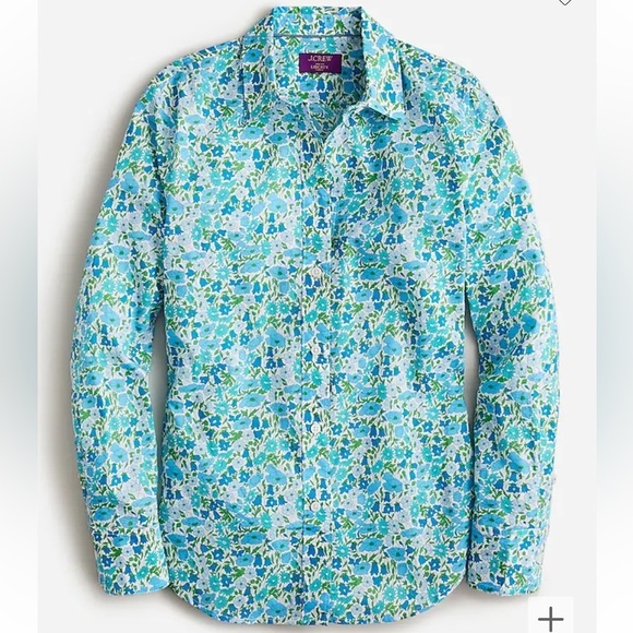 NWOT J CREW Slim-fit shirt in Liberty® Poppy and Daisy fabric - Picture 1 of 3